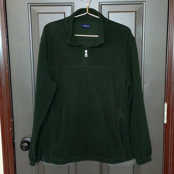 Croft&Barrow hunter green half zip sweatshirt - Picture 1 of 5